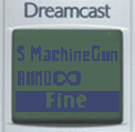 Weapon, Ammo, Health Condition Screen VMU
