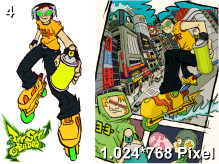 Jet Set Radio Wallpaper 1.024x768px