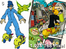Jet Set Radio Wallpaper 1.024x768px